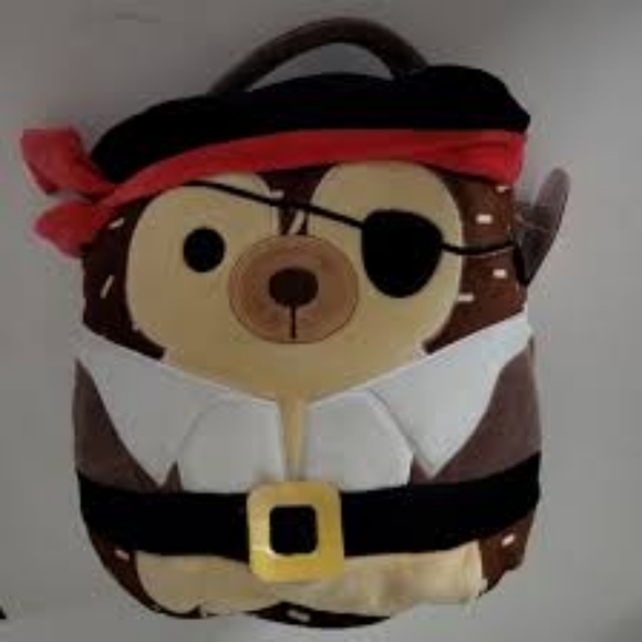 8” Squishmallow Hans the Pirate Hedgehog Halloween Plush Toy - Picture 2 of 7